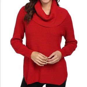 Michael Kors Cowl Neck Red Long Sleeve Sweater S